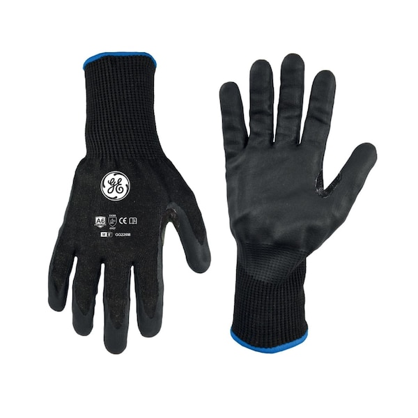 Ge Cut-Resistant Gloves, Cut Level A6 , Foam Nitrile , M 24 PK GG226M - main